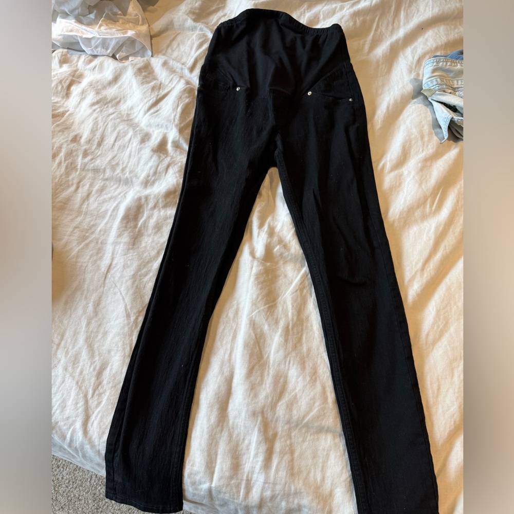 H&M Maternity Black High-Waisted Skinny Jeans size small